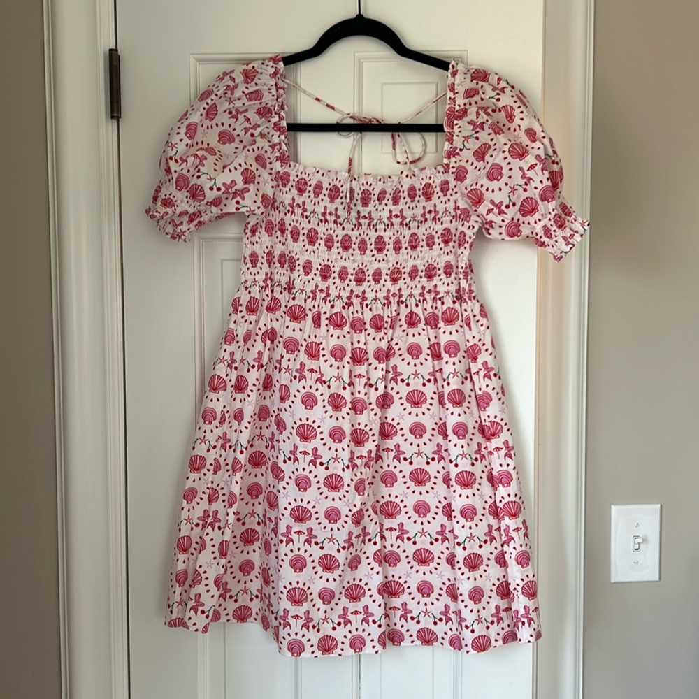 Hill house Athena dress, summer shell print size M